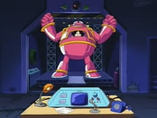 Poster Anime Dr. Slump: Robot Taiketsu! Shukuteki Dr. Mashirito Toujou / Keen de Yuushou!? Penguin Grand Prix