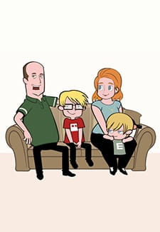 Poster Anime Eikoku Ikka, Nihon wo Taberu