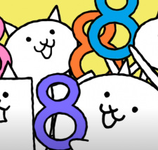 Poster Anime Nippon! Nya Nya Nya! Minya de Asobu Nya: Nyanko Dai Sensou 8-shuunen CM