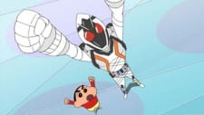 Poster Anime Kamen Rider Fourze x Crayon Shin-chan
