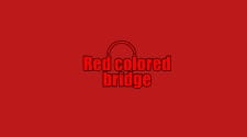 Poster Anime Red Colored Bridge