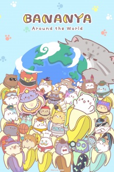 Poster Anime Bananya: Around the World