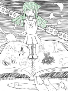 Poster Anime E no Umakatta Tomodachi