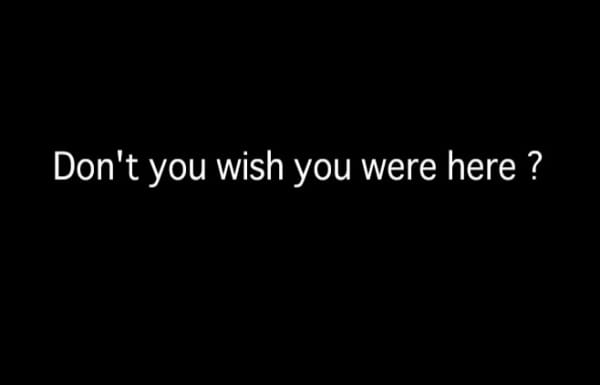 Poster Anime: Don't You Wish You Were Here?