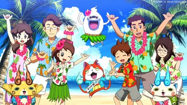 Poster Anime: Aloha! Youkai Watch: Rakuen Hawaii de Geragerapou!!