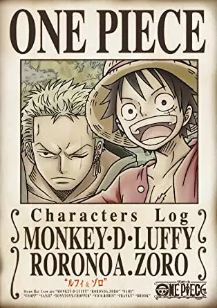 Poster Anime: One Piece Characters Log