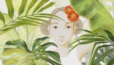 Poster Anime Hanafuusha no Mori