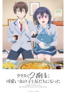 Poster Anime Class de 2-banme ni Kawaii Onnanoko to Tomodachi ni Natta