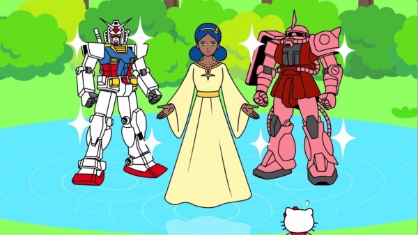 Anime image: Chogokin Gundam★Hello Kitty