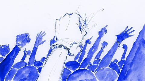Poster Anime: Pocari Sweat x Fuji Rock Festival '17