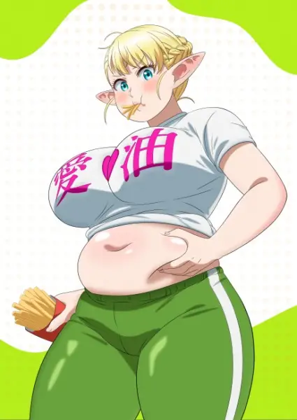 Poster Anime: Elf-san wa Yaserarenai.: Hami Niku no Shima/Calorie Lovers