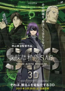 Poster Anime Koukaku Kidoutai: Stand Alone Complex - Solid State Society 3D