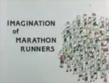 Poster Anime Imagination of Marathon Runners