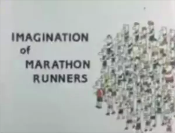 Poster Anime: Imagination of Marathon Runners