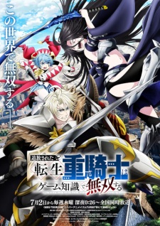 Poster Anime Tsuihou sareta Tensei Juukishi wa Game Chishiki de Musou suru