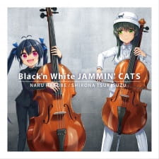 Poster Anime Black'n White Jammin' Cats