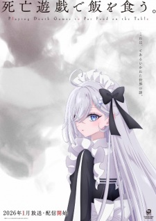 Poster Anime Shibou Yuugi de Meshi wo Kuu.