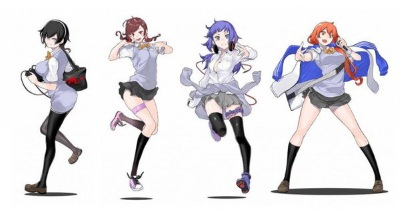 Anime Poster: Microphone Soul Spinners: Kotodama Shoujo - Furikaeri Douga
