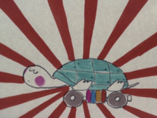 Poster Anime Jidousha ni Natta Kame no Uta