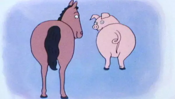 Poster Anime: Uma no Shippo Buta no Shippo