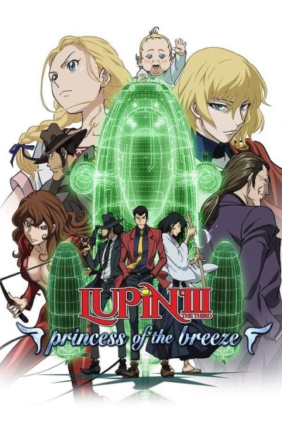 Anime Poster: Lupin III: Princess of the Breeze - Kakusareta Kuuchuu Toshi