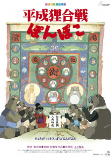 Poster Anime Heisei Tanuki Gassen Ponpoko