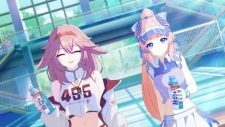 Gambar Anime Mizone+ Dianjiezhi x Yuanshen Liandong PV