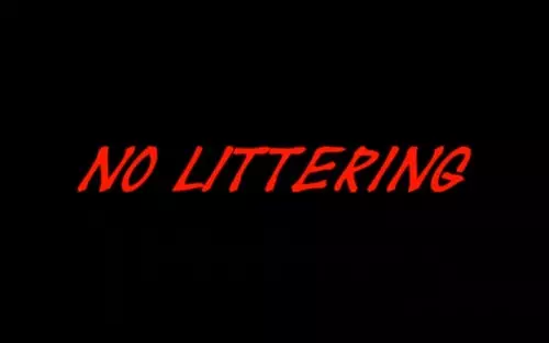 Poster Anime: No Littering