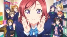 Poster Anime Love Live! x Watering KissMint Collaboration CM