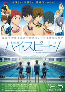 Poster Anime High☆Speed! Movie: Free! Starting Days