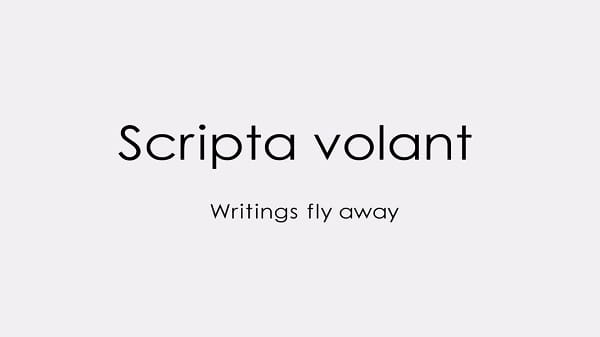 Anime image: Scripta Volant