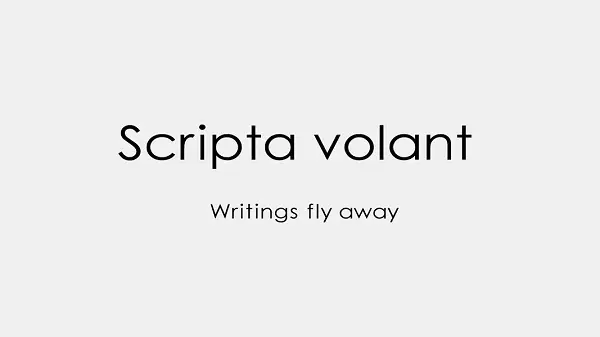 Poster Anime: Scripta Volant