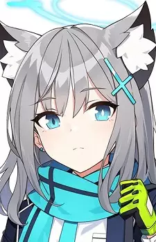 Gambar Karakter Anime: Shiroko Sunaookami