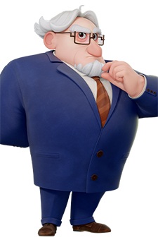 Gambar Karakter Professor Macaron