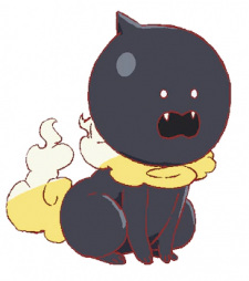 Gambar Karakter Komainu (Kuro)