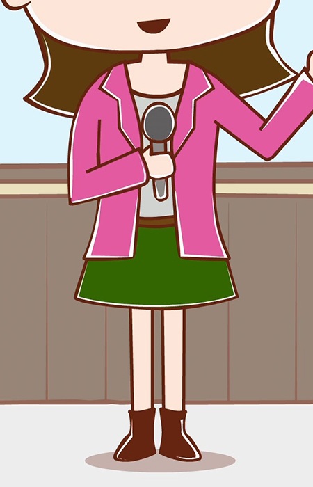 Gambar Karakter Female Reporter
