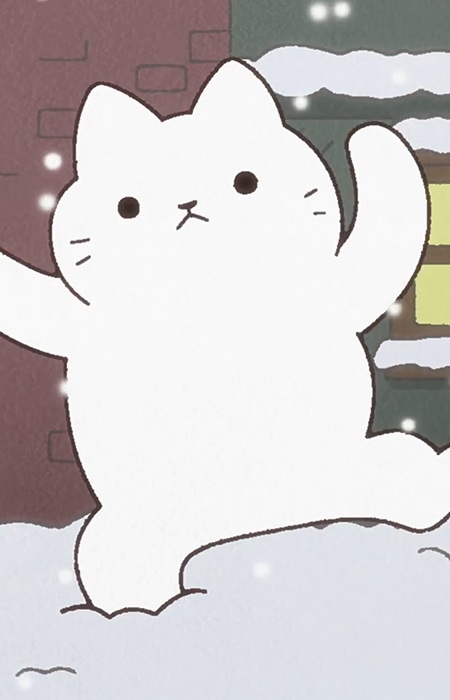 Gambar Karakter Cat Snowman