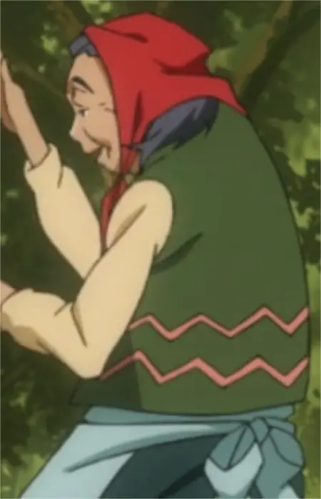 Gambar Karakter Anime: Old Woman in Green