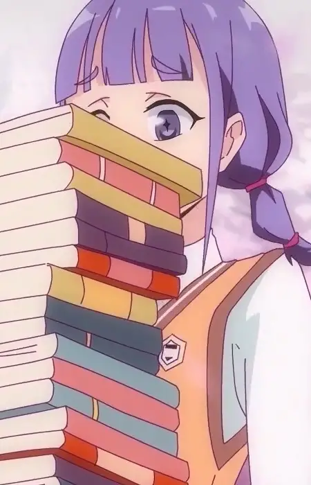 Gambar Karakter Anime: Literary Girl