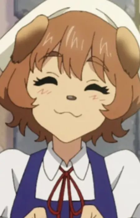 Gambar Karakter Anime: Dog-Eared Receptionist