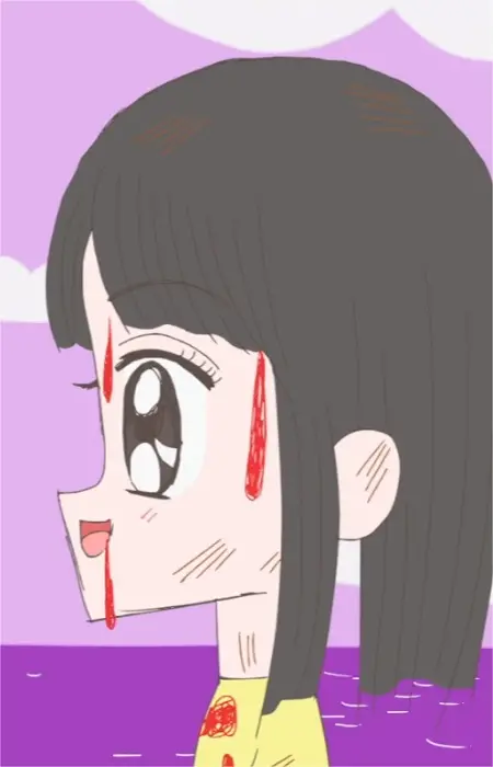 Gambar Karakter Anime: Woman from 4-frame Manga