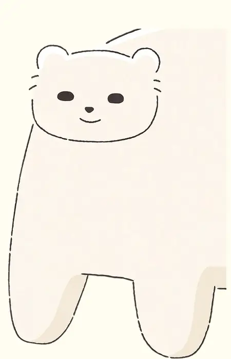 Gambar Karakter Anime: Polar Bear-san