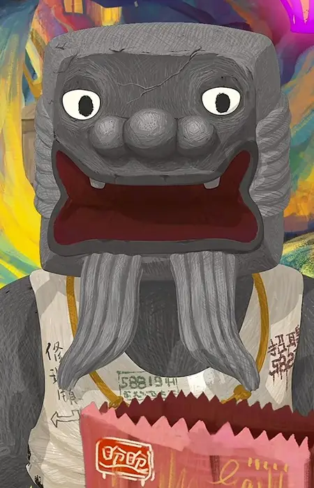Gambar Karakter Anime: Door God (Right)