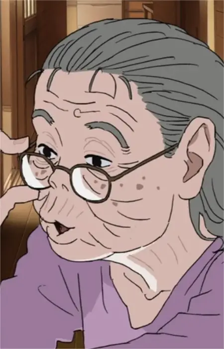 Gambar Karakter Anime: Fujino's Grandmother