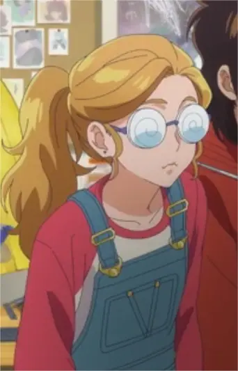 Gambar Karakter Anime: Spiral Glasses Girl