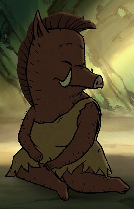 Gambar Karakter Little Boar's Mom