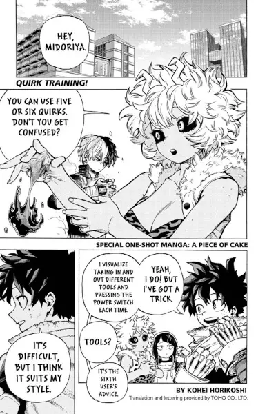 Gambar Cover Manga Boku no Hero Academia: A Piece of Cake