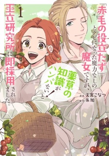 Sampul Manga "Akage no Yakutatazu" to Kubi ni Natta Maryoku Nashi no Majo desu ga, "Yakusou no Chishiki ga Hanpanai!" to Ouritsu Kenkyuujo ni Soku Saiyou saremashita