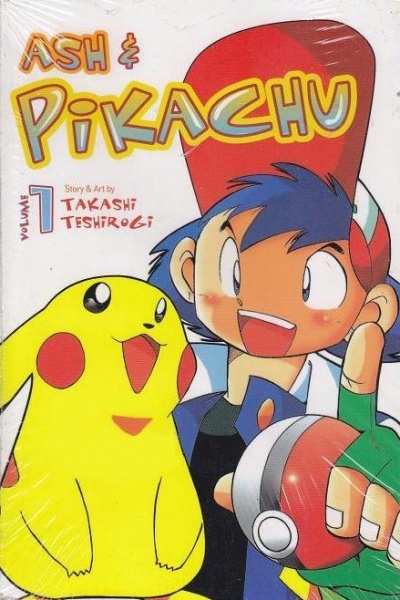 Manga image Satoshi to Pikachu
