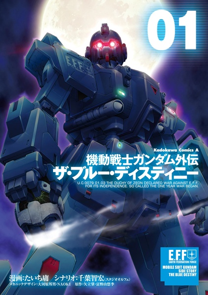 Manga cover Kidou Senshi Gundam Gaiden: The Blue Destiny (2015)